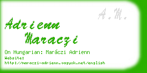 adrienn maraczi business card